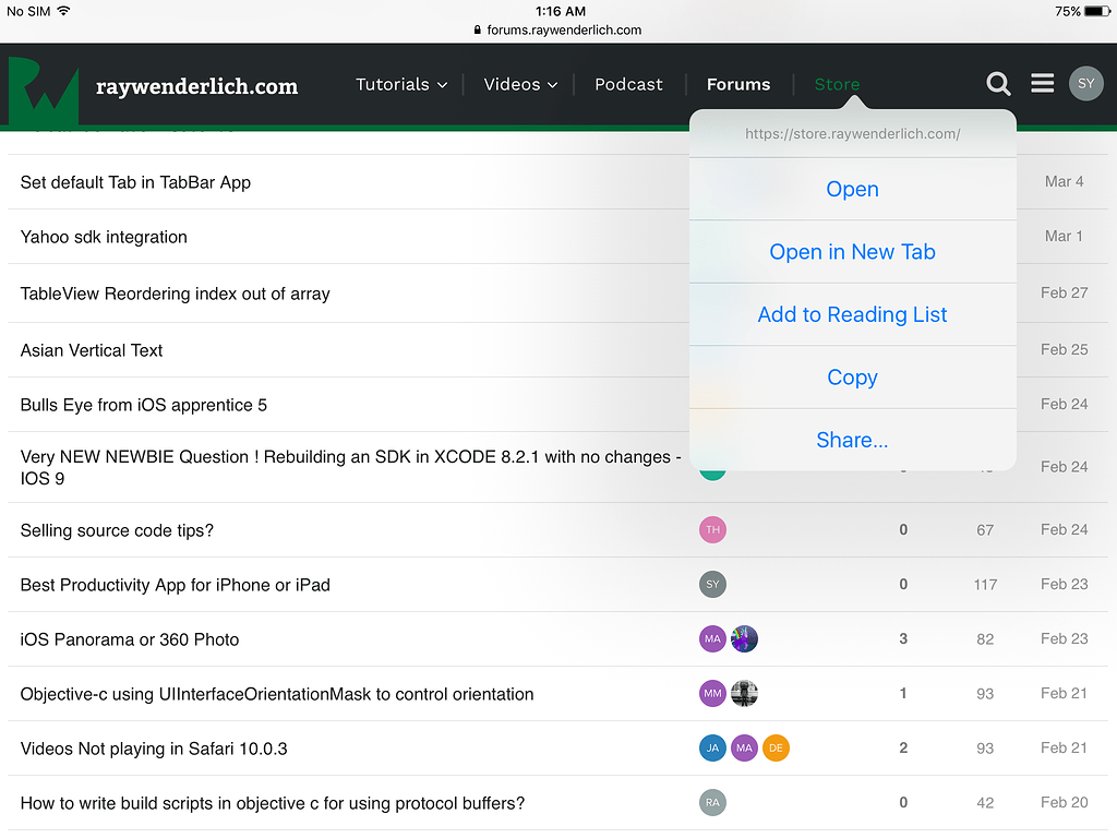 Creating pop up menu in iOS - iOS - Kodeco Forums
